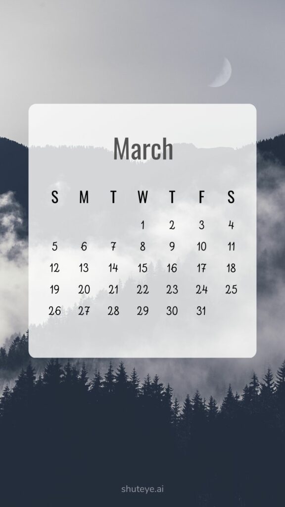 Free Printable March Calendar 2024