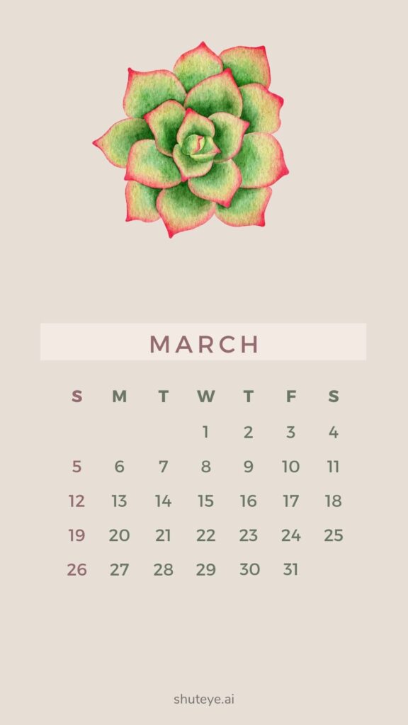 Printable March Calendar 2024