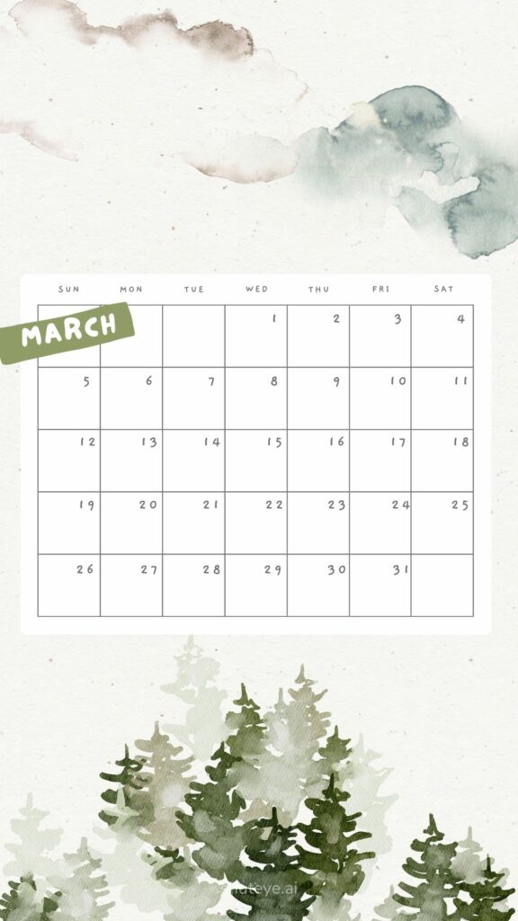 Printable March Calendar 2024