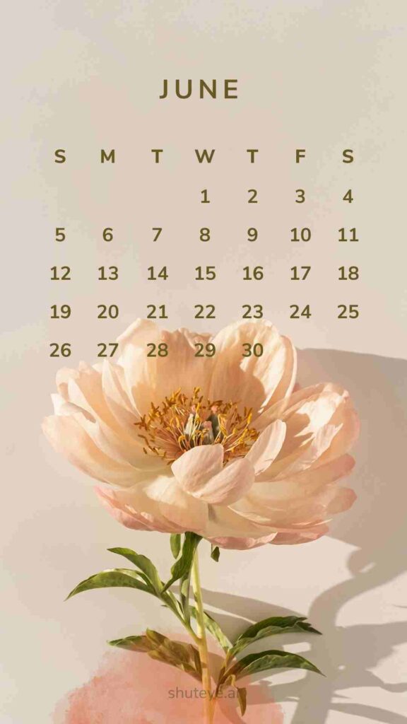 ShutEye Printable June Calendar 2024