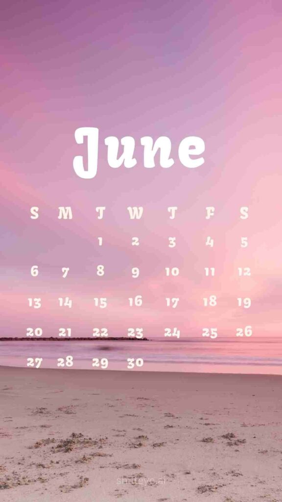 ShutEye Printable June Calendar 