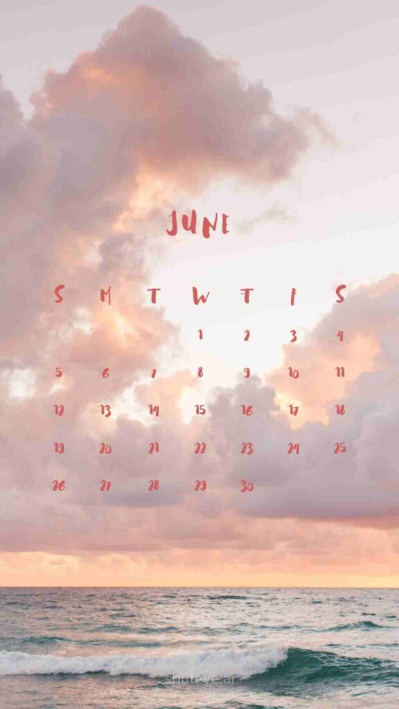 ShutEye Printable June Calendar 2022 1