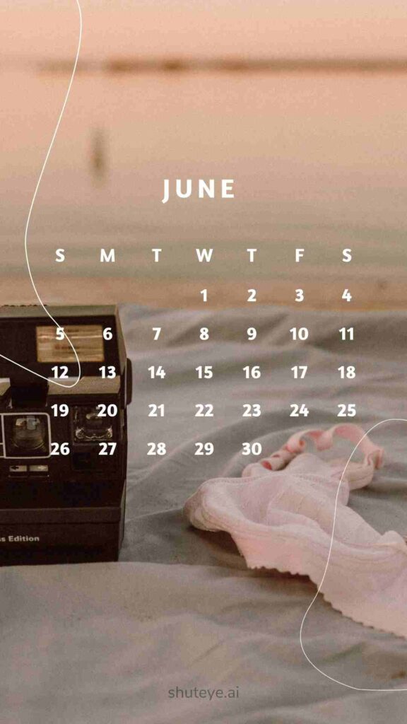 ShutEye Printable June Calendar 2024