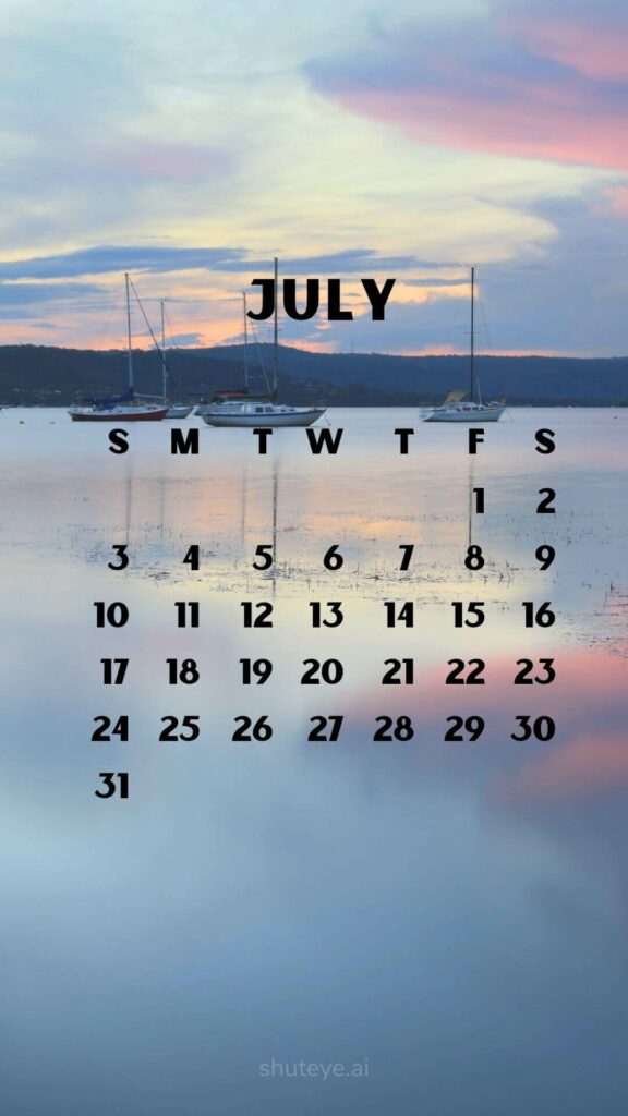 Free Printable July Calendar 2024