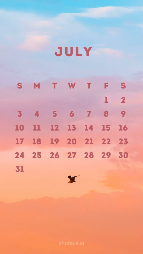 Free Printable July Calendar 2024