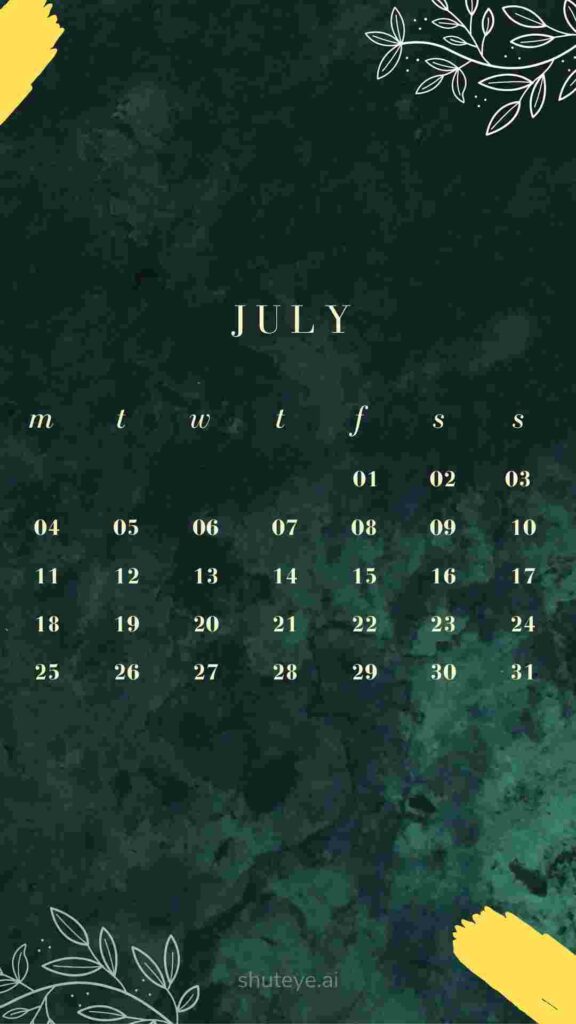 Free Printable July Calendar 2024