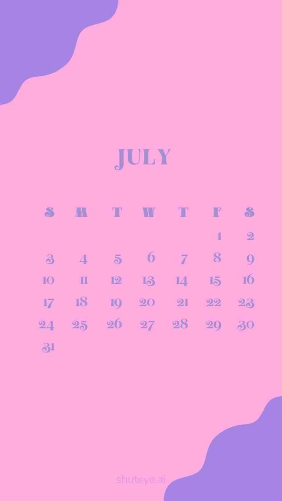 free printable calendar