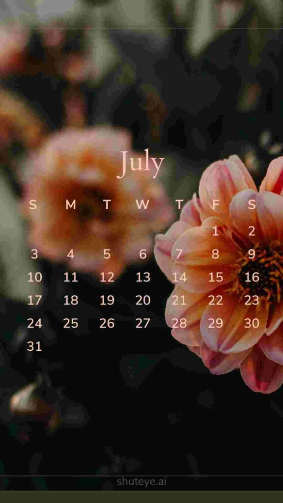 Free Printable July Calendar 2024