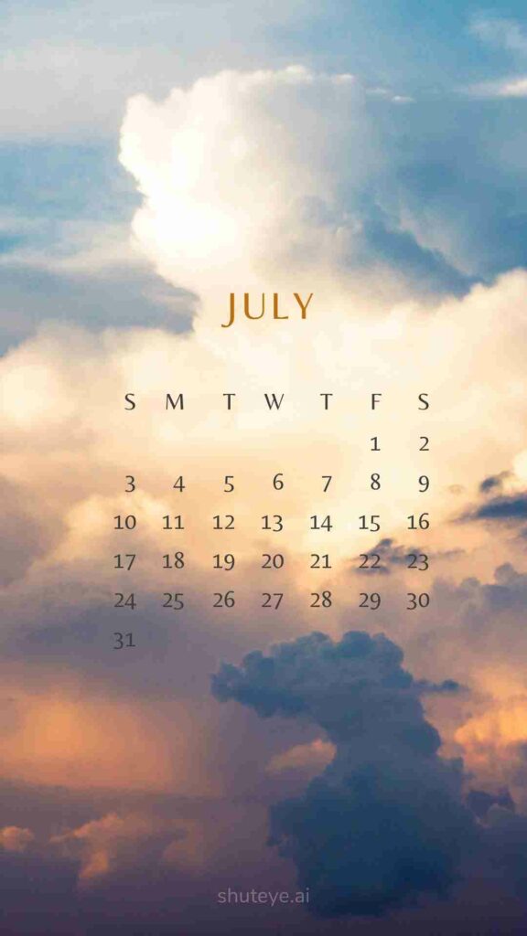 Free Printable July Calendar 2024