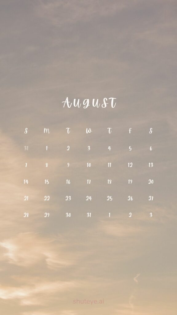 Printable August 2024 Calendar 