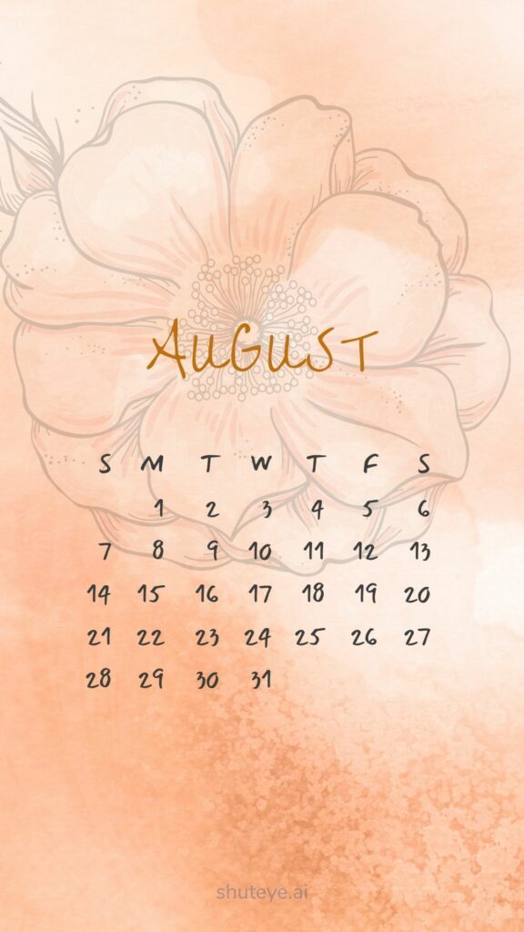 Printable August 2024 Calendar 