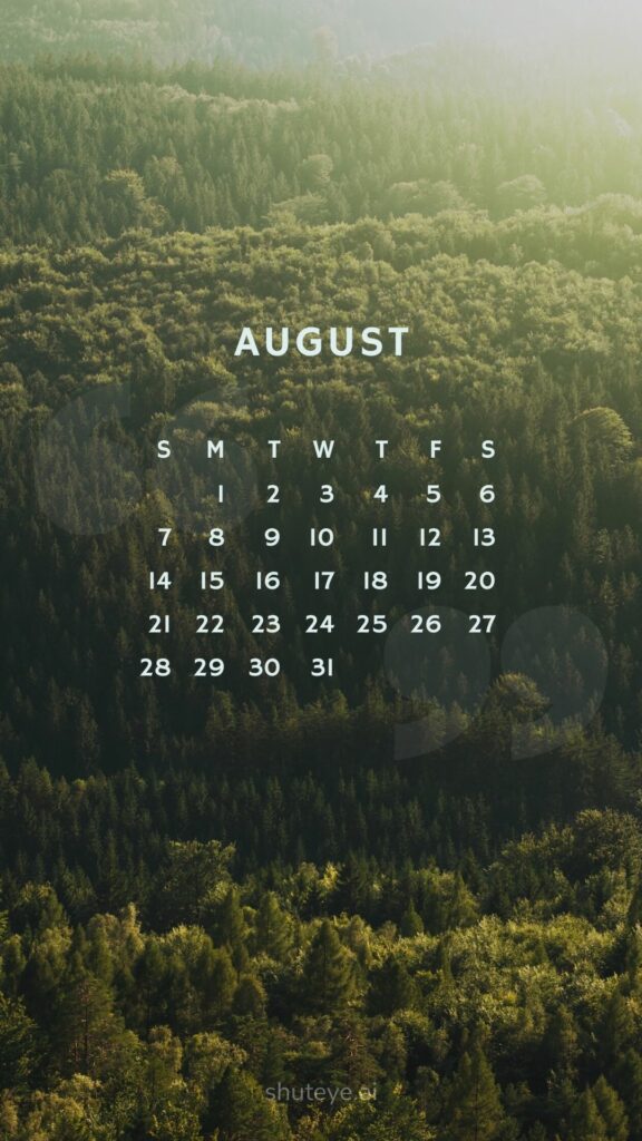 free printable august calendar 2024