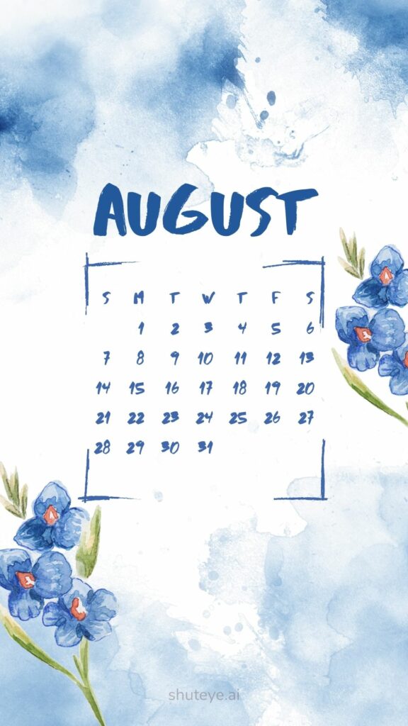 free printable august calendar 2024