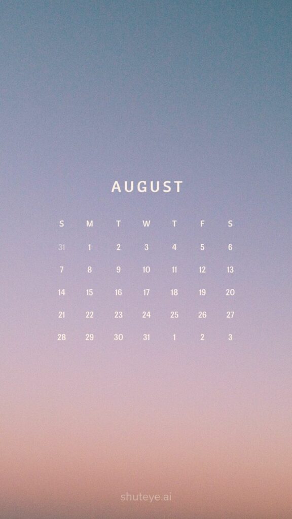 Printable August 2024 Calendar 