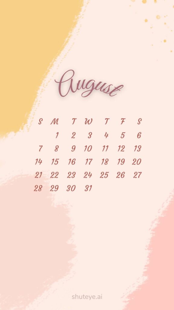 Printable August 2024 Calendar 