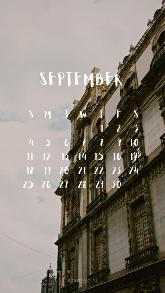 ShutEye Printable September Calendar 2022