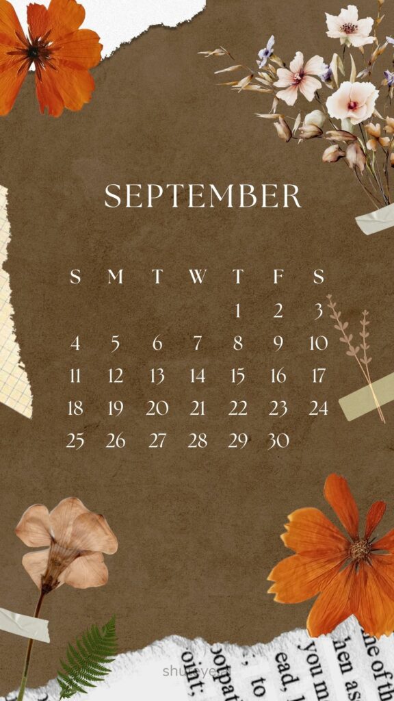 ShutEye Printable September Calendar 2022