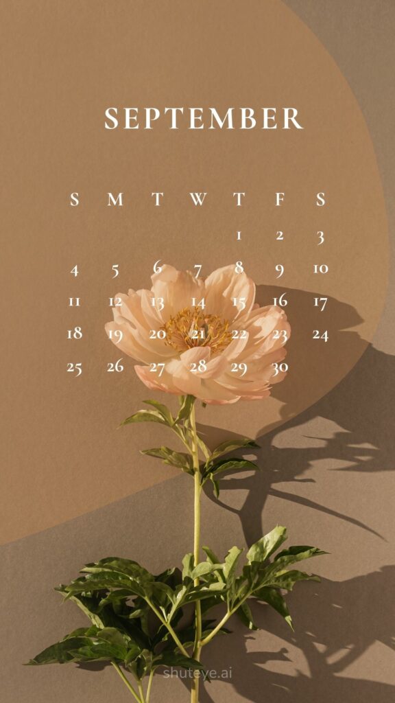 ShutEye Printable September Calendar 2022