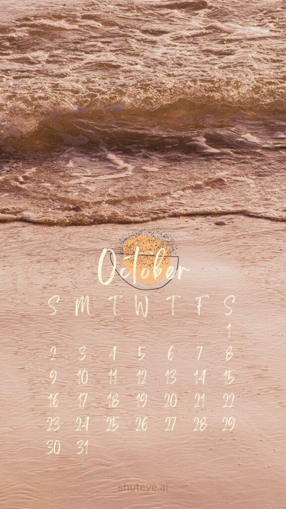 ShutEye Printable October Calendar 2022