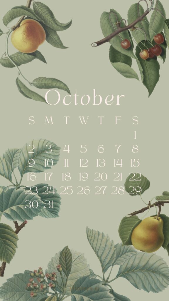 ShutEye Printable October Calendar 2022