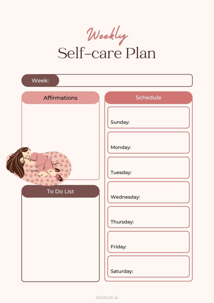 ShutEye free printable Self-care Planner Pdf free