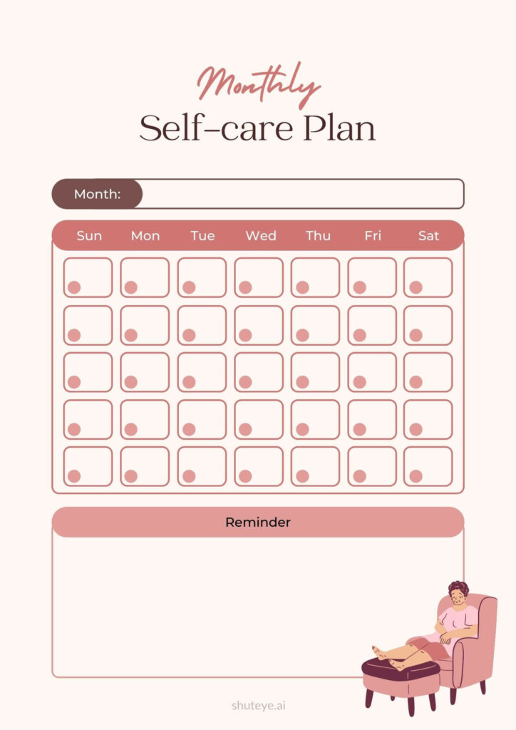 ShutEye 30-Day Self-Care Challenge Printables & Ideas