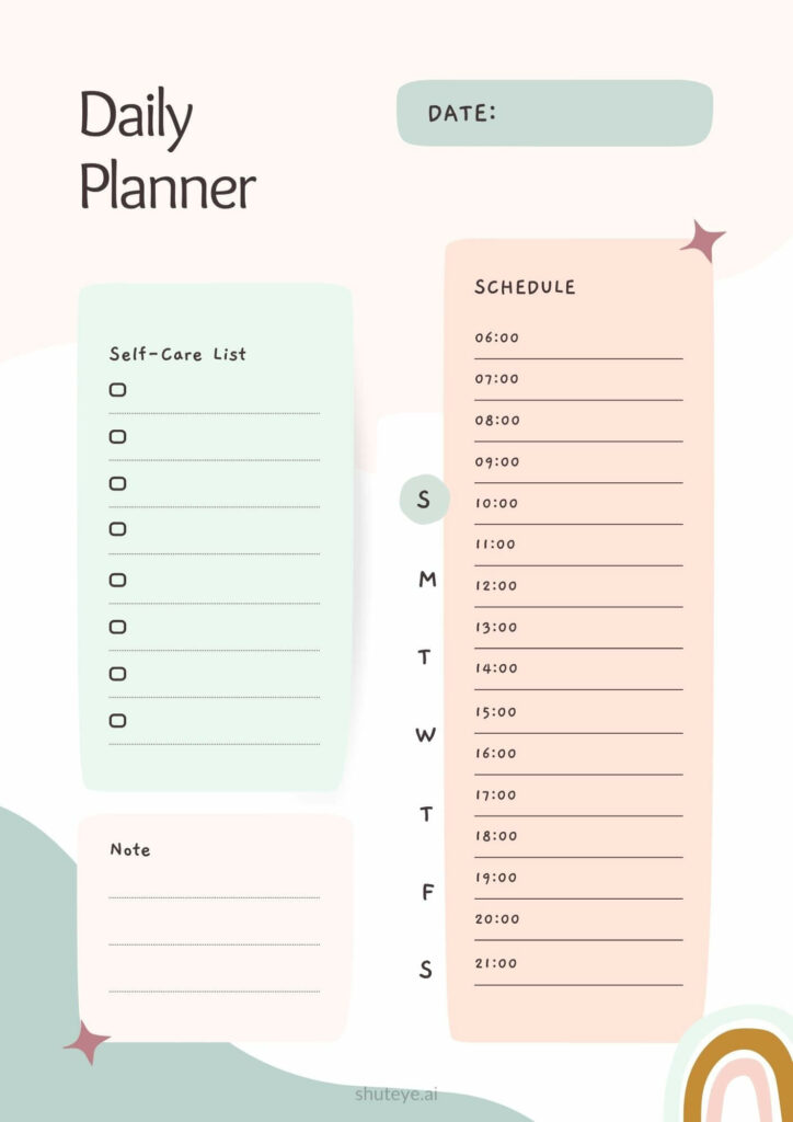 ShutEye Free Printable Daily Planner Template for Work and Study
bullet journal for productivity