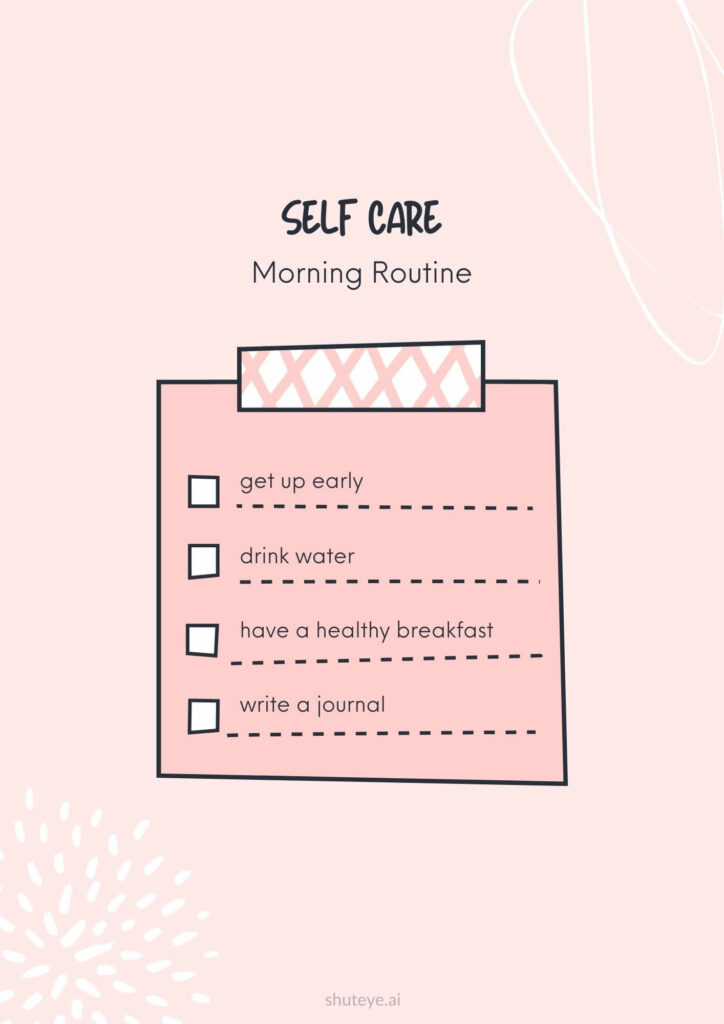 ShutEye Printable Daily Self-Care Checklist