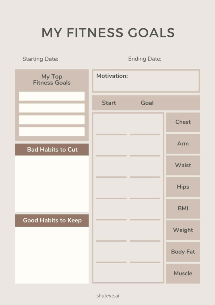 Bullet Journal Fitness Tracker Ideas for Self-Improvement