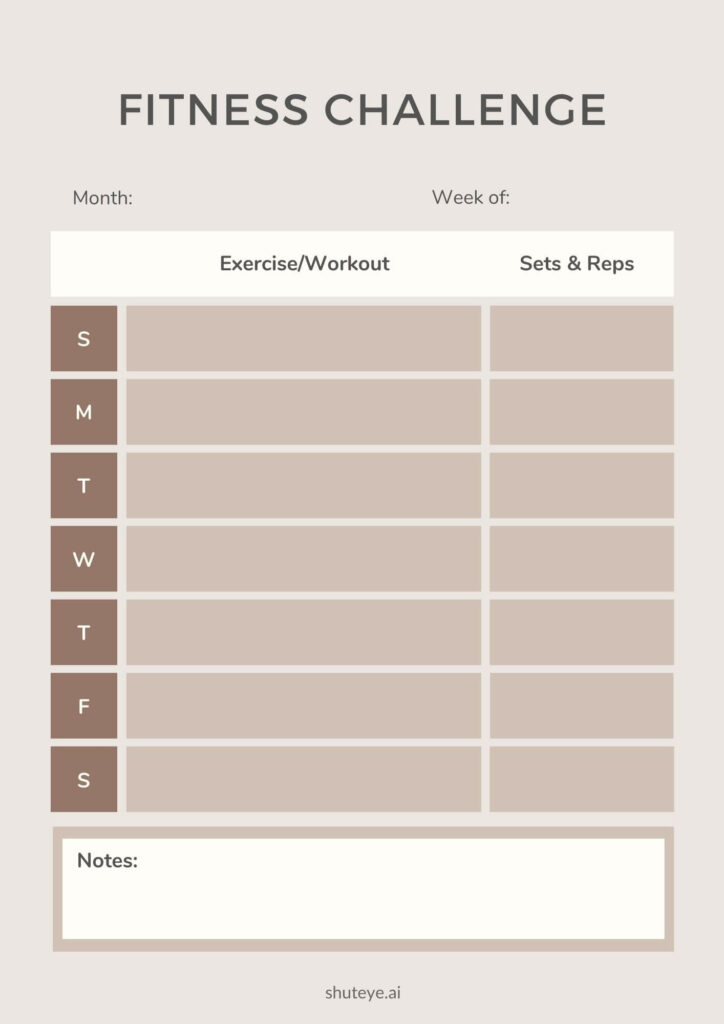 Bullet Journal Fitness Tracker Ideas for Self-Improvement