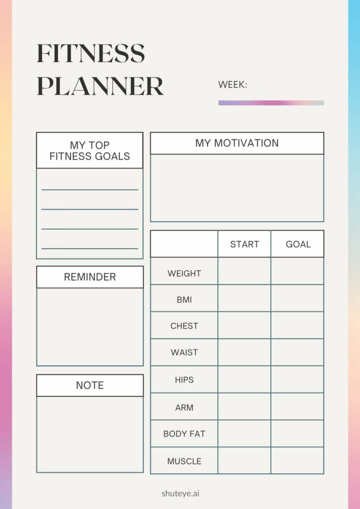 Bullet Journal Fitness Tracker Ideas for Self-Improvement