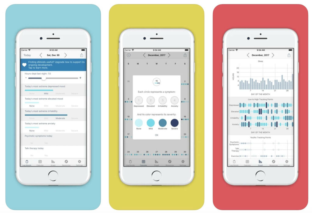 eMoods mood tracker apps