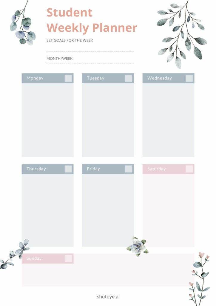 Best Free Student Digital Planner Templates for 2022