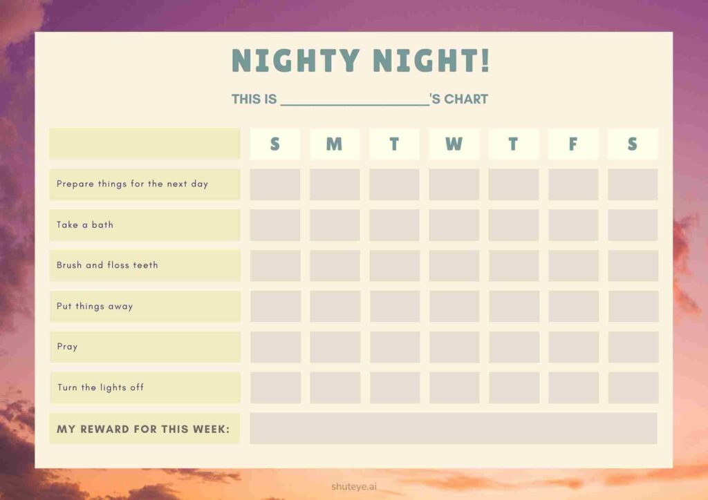 Sleep tracker printable demo