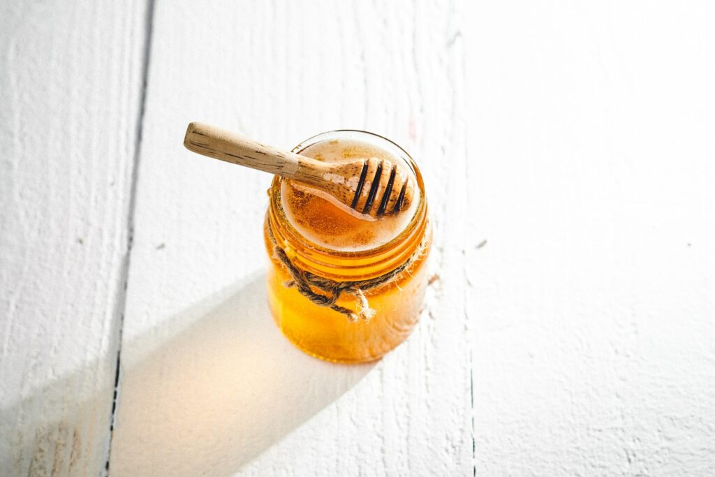 honey in a jar
honey for sleep