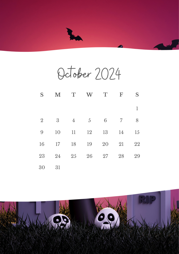 halloween calendar